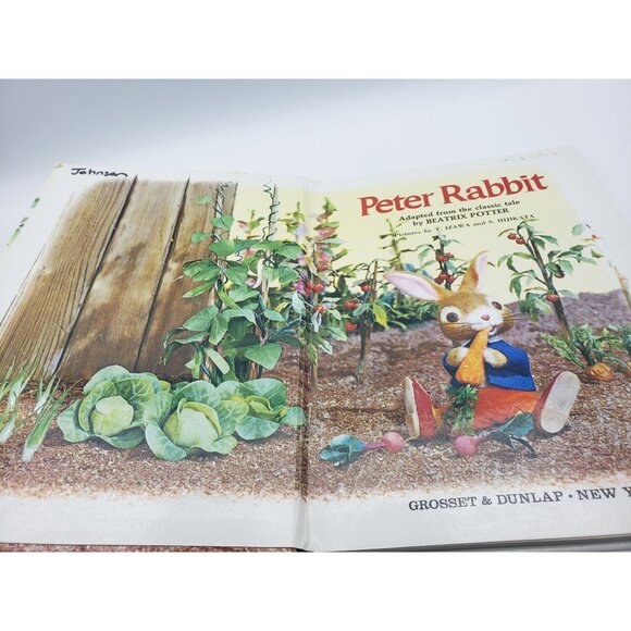 Peter Rabbit A Puppet Storybook By Beatrix Potter Hardcover 1985 Vintage - Picture 3 of 12